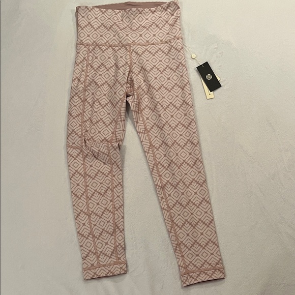 Max Studio Performance reversible 7/8 leggings, mauve combo - Picture 1 of 6